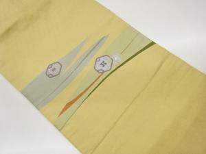 抽象横段模様織出し名古屋帯